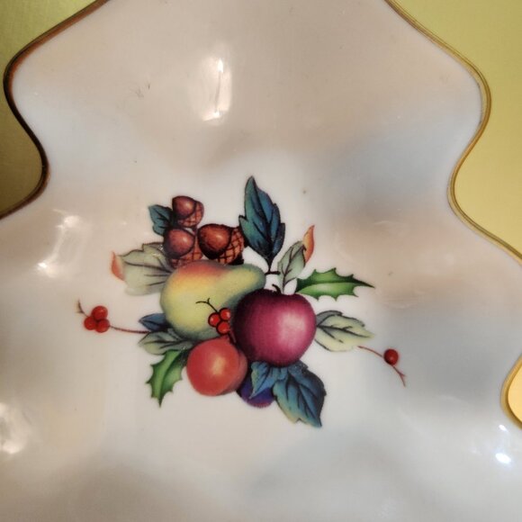 VTG LENOX DEMENTION COLLECTION HOLIDAY TARTAN CANDY NUT DISH TREE SHAPE - Picture 2 of 4